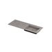Ink Post Wastafel keramische slab envelop bak rechts met 1 kraangat 120x45x1cm Armani grey mat 0210631