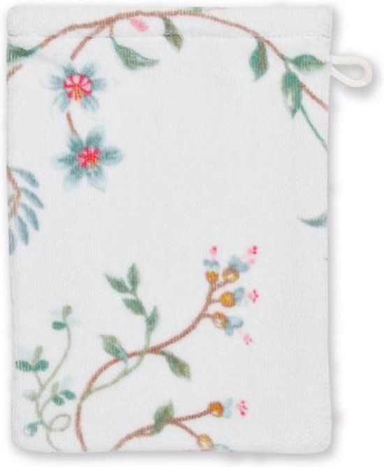 PIP Studio Les Fleurs Washand Wit 16x22 cm