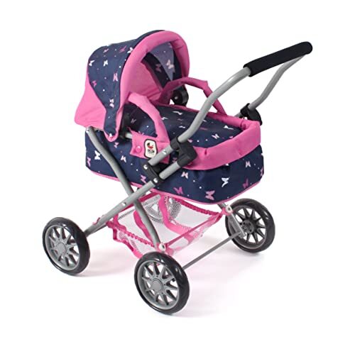 BAYER CHIC BAYER CHIC 2000 Mini Poppenwagen SMARTY Butterfly navy-pink