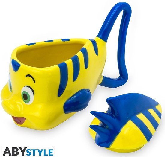 Merkloos Disney - Flounder The Little Mermaid 3D Mug