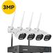 Système de caméra de sécurité domestique, résolution 5MP, détection de mouvement par IA, caméra 3MP 4pcs, 2T