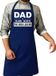 Bellatio Decorations Vaderdag cadeau schort - dad the bbq legend - donkerblauw