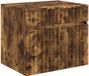 vidaXL Wandgemonteerde Badkamerkast Gerookt eiken 59 x 44,5 x 50 cm