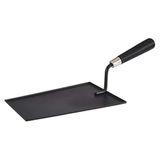 APS 40681 Serveertroffel -BOB, serveeroppervlak: 23,5 x 15,5 cm, roestvrij staal, zwart, met houten handvat (beuken), zwart