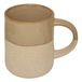 Secret de Gourmet Ancient Cairo koffie kopjes - 1x stuks - taupe/beige - 340 ml - mokken - keramiek - met stijlvol decoratie motief