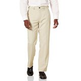Amazon Essentials Heren Classic-Fit Uitbreidbare Taille Flat-Front Jurk Broek