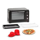 Moulinex Opzetoven 33 l, convectie, piekconvectie OX464811 | 6 kookmodi, thermostaat instelbaar tot 240 °C, timer 120 min, omkeerbaar rooster, siliconen pannenlappen