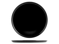H&H 6637833 pizzaplaatje, Stoneware, zwart, 33 cm