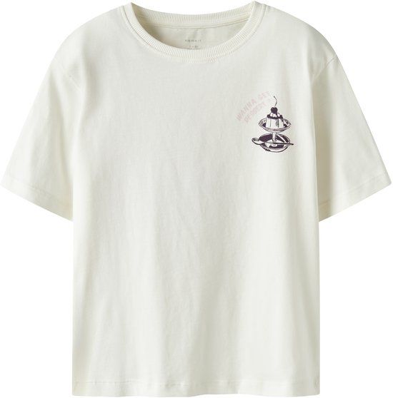 Name it T-shirt Biologisch katoen Gardenia