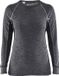 Blaklader Dames onderhemd, 100% Merino WARM 7200-1732 - Medium Grijs/Zwart - S