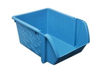 Gies Stabiele stapelbox, opbergbox 27,5 x 20 cm, BPA-vrij blauw - Made in Germany