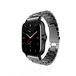 Strap-it Xiaomi Bracelet acier Amazfit GTS (gris foncé)