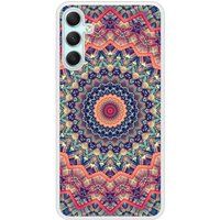 Samsung Bedrukt siliconen hoesje compatibel met Galaxy A24 4G Mandalla rose