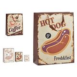 BigBuy Home tas, verschillende materialen, meerkleurig, 10 x 33 x 25,5 cm