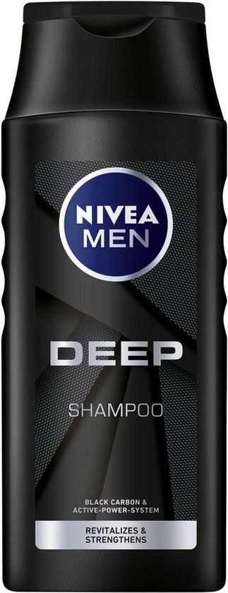 NIVEA Men Deep Shampoo - 250 ml - For Men - Refreshing