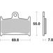 Brembo Kit de plaquettes de frein, frein à disque 07SU22SA