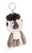 Matuto 62731 Porte-clés, mandrin Matuto, 10 cm, gris, fidèle compagnon en peluche pour sac à dos ou sac, porte-clés pour petit et grand