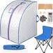 OEM Infrarood sauna set - Draagbare sauna - Inclusief voetverwarmingsmat - Afstandsbediening - 220V - Wit