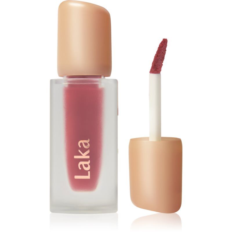 Laka Fruity Glam Tint, 4,5 g/0,15 oz, gloeiende lipkleur met breed kleurenspectrum, hydraterende en lichtgewicht textuur, opbouwbare kleur, niet plakkerig, veganistisch, K-Beauty (#122 Rosyrose)