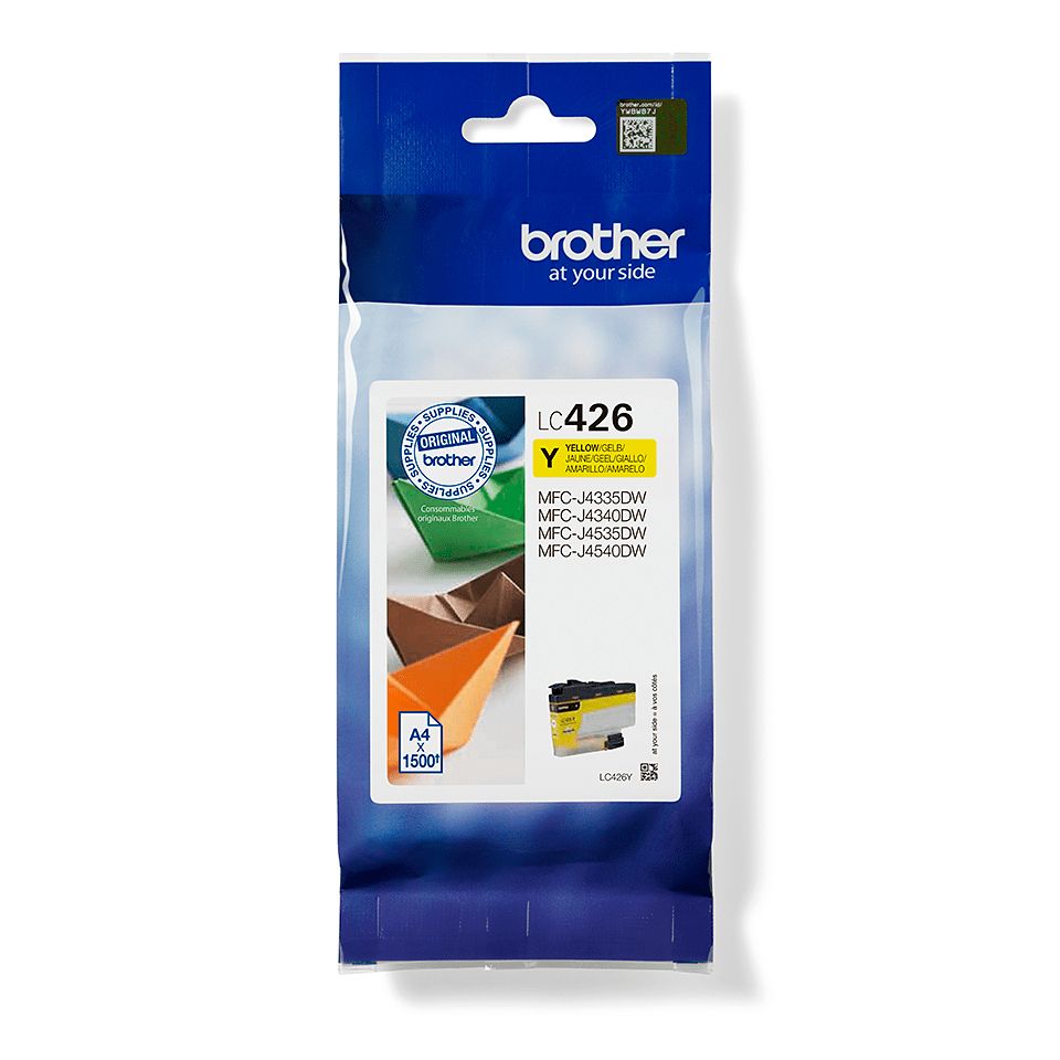 Brother LC-426Y Yellow Ink Cartridge - Original - 1500 Pages - MFC-J4540DWXL