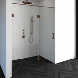 Sanitop Tapo Creative complete profielloze nisdeur links 2 delig 160x200cm deur 70 koper