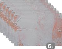 KitchenYeah Placemat - Verf Design Abstract - 45x30 cm - 6 stuks