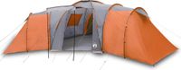 vidaXL Koepeltent 12-persoons waterdicht grijs en oranje