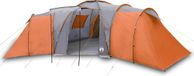 vidaXL Tente dôme 12 personnes imperméable gris et orange