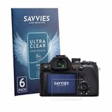 Savvies - Screenprotector voor Sony Cyber-Shot DSC-RX10 V - Folie Beschermfolie transparant 6 Stuks