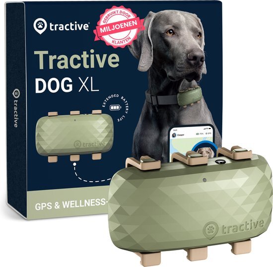 Tractive Gps Tracker Hond XL Groen
