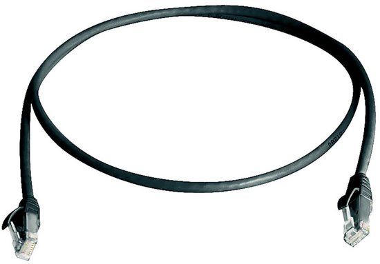 Telegärtner 100008722 RJ45 Netwerkkabel, patchkabel CAT 6 5.0 m Zwart