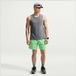 Nike Short Running Dri-FIT Miler 7" - Illusion Green/Argent réfléchissant, pointure Large