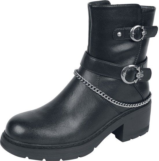 Rock Rebel by EMP Zwarte laarzen met rits en vetersluiting - Dames - EU37