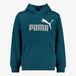 Puma ESS 2 Color No. 1 Logo kinder hoodie blauwgroen - Maat 152/158