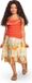 Disguise DISNEY - MOANA, Kostuum Jurk Moana/Vaiana Deluxe, Maat S (5 - 6 jaar), Meisjes