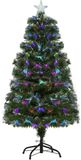 HOMCOM Kerstboom 66x66x120cm Kunststof Groen