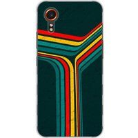 Samsung Galaxy XCover 7 Retro lines bedrukt siliconen hoesje