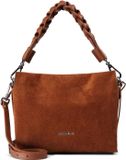 Coccinelle Leren handtas schoudertas Boheme Handbag Suede Grainy Leather Cognac / Cognac Lichtbruin