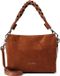 Coccinelle Leren handtas schoudertas Boheme Handbag Suede Grainy Leather Cognac / Cognac Lichtbruin