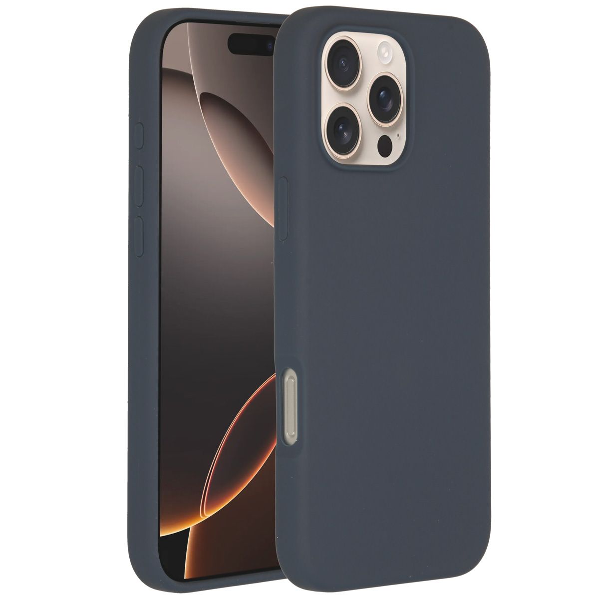 Accezz Liquid Silicone Backcover met MagSafe Apple iPhone 16 Pro Max - Donkerblauw