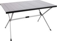 Bo-Camp Tafel Lamel Kruispoot Aluminium Rechthoekig Zilver 121x80x70 cm