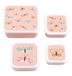 A Little Lovely Company SBSEBU42 Lunchbox set Polypropylene (PP) Pink 4 piece(s)