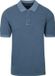 CASAMODA Polo Piqué Garment Dye Blauw - Maat XL - Heren