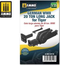 AMMO MIG 8119 GERMAN WWII 20 TON LONG JACK for Tiger Resin 1:35