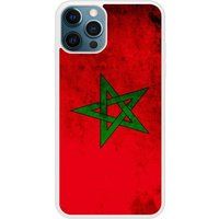 Apple iPhone 12 Drapeau maroc Verstevigd hoesje met sublimatie bedrukking