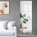 Set de 3 miroirs muraux sans bord, 40 x 40 cm, avec dos autocollant