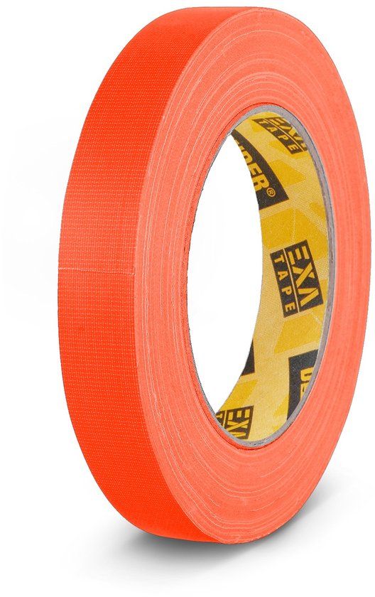 Ah accessories gaffer duct tape, 19 mm x 25 m neon oranje