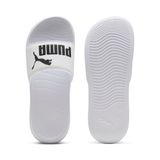 PUMA Popcat 20 uniseks badslippers, Zwart/Wit, Maat 49,5