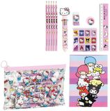 Hello Kitty Friends Roze schrijfwarenset