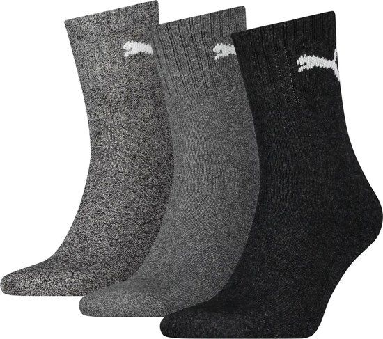 Puma 3-pack Korte Sport Sokken Grijs - Unisex - 39-42